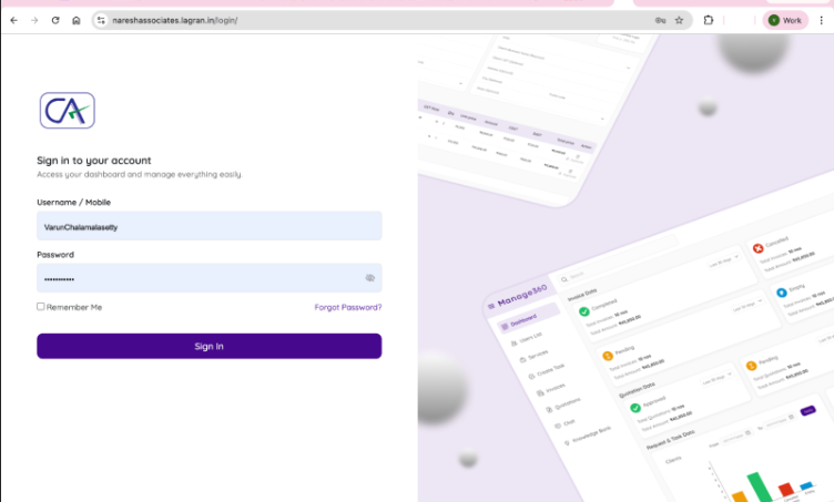 Branded CRM Portal Preview
