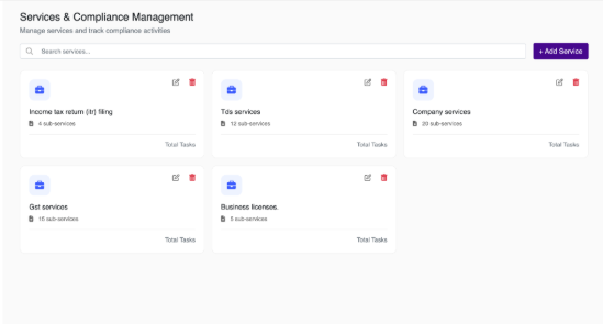 Services & Compliance Management
